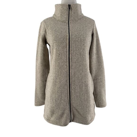 Columbia Beige Herringbone Jacket - Picture 1 of 5